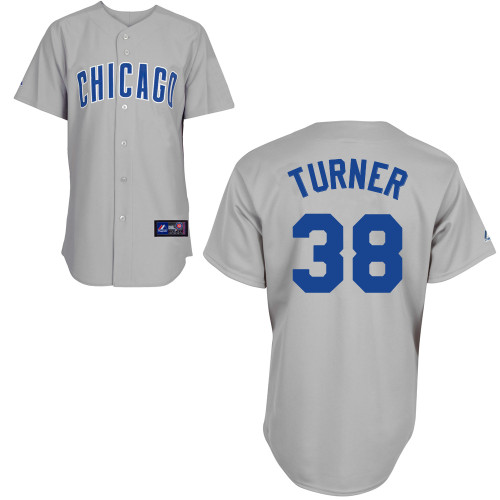 Jacob Turner #38 Youth Baseball Jersey-Chicago Cubs Authentic Road Gray MLB Jersey